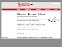 Tablet Screenshot of pressebureau.ch